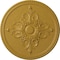 Ekena Millwork Milton Ceiling Medallion (Fits Canopies up to 7 7/8"), 40 5/8"OD x 1 3/4"P, Iridescent Gold CM40MIIGS - alternate 1